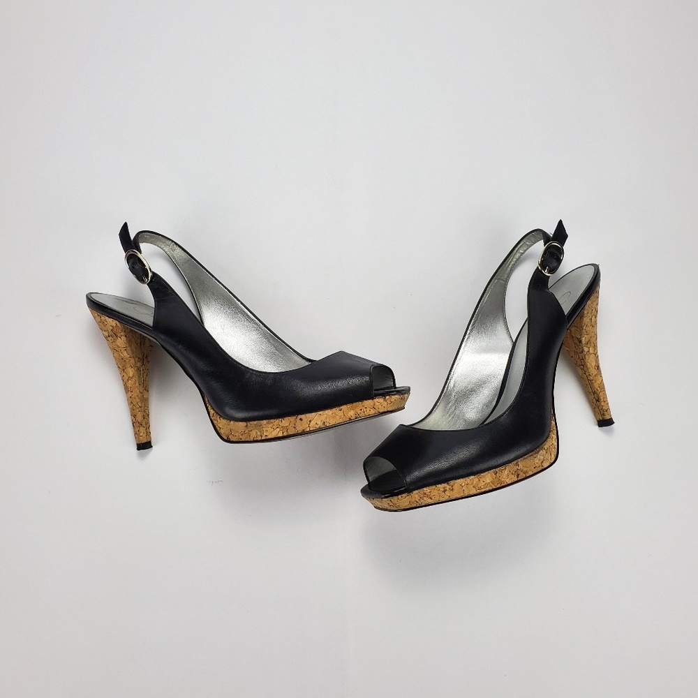 Sale! [Jessica Simpson] Black Hanson Cork Heels